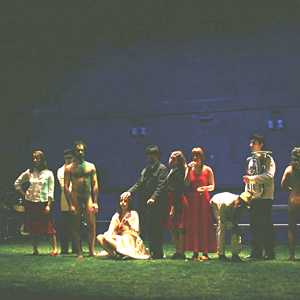 Escena do espect&aacute;culo teatral Illa Reuni&oacute;n, do CDG.