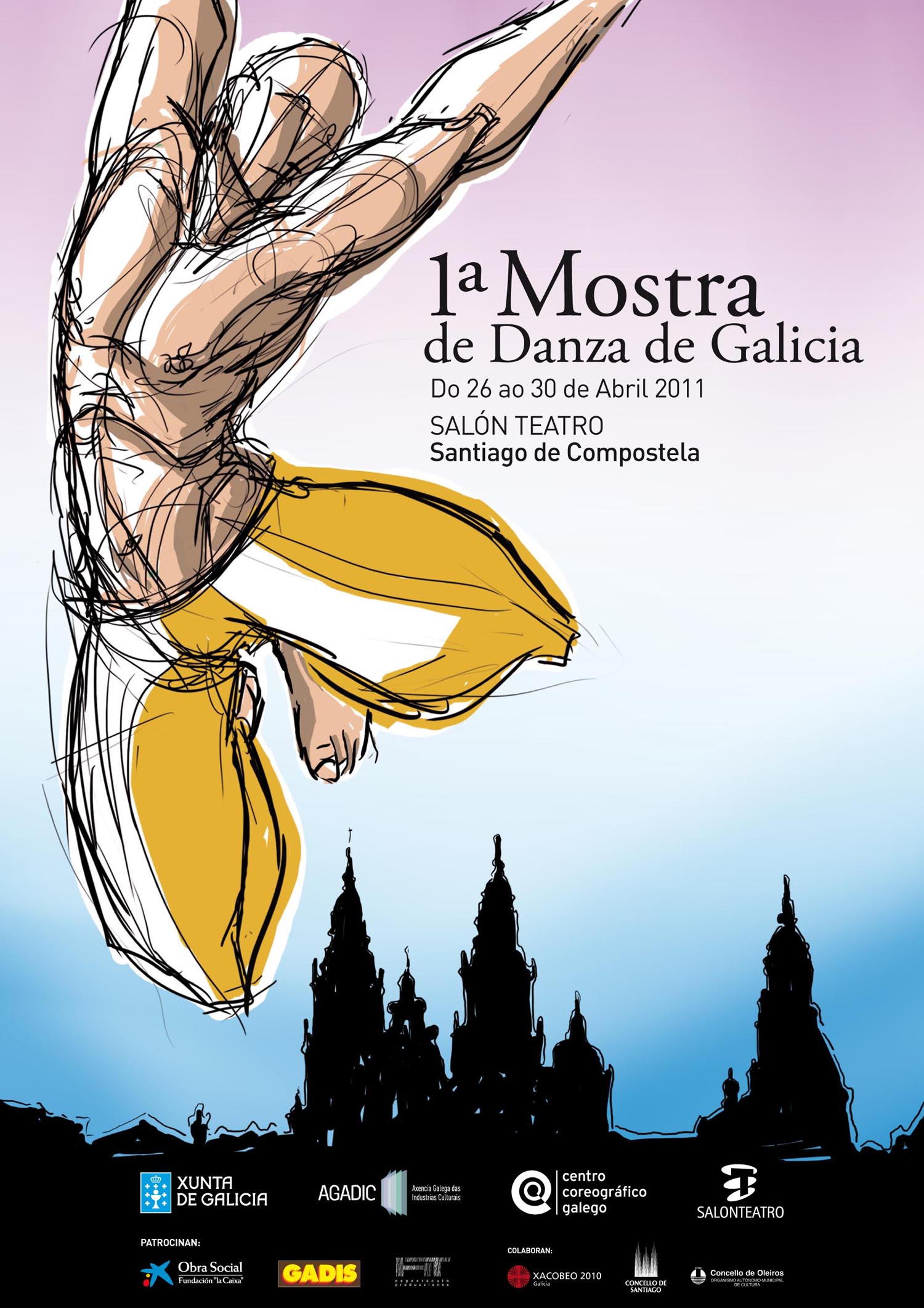 Cartel da I Mostra de Danza de Galicia