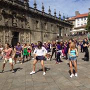 Momento da 'flashmob'