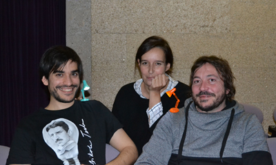 Lucecús Teatro coa directora do CDG, Fefa Noia
